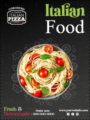 Custom Outdoor Yard Signs Multiple Sizes Italian Food
