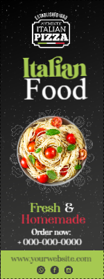 Custom Outdoor Yard Signs Multiple Sizes Italian Food