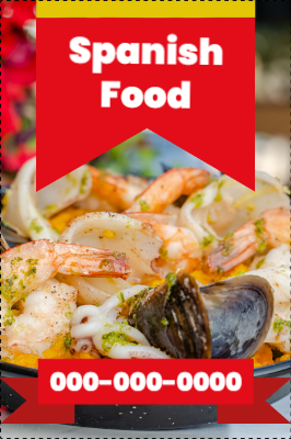 Custom Outdoor Yard Signs Multiple Sizes Spanish Food