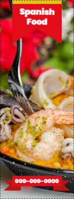 Custom Outdoor Yard Signs Multiple Sizes Spanish Food
