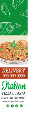 Custom Outdoor Yard Signs Multiple Sizes Italian Pizza and Pasta