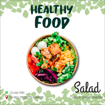 Custom Outdoor Yard Signs Multiple Sizes Healthy Food