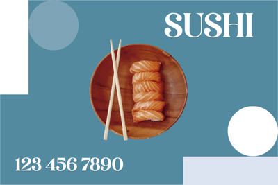 Custom Outdoor Yard Signs Multiple Sizes Japanese Sushi