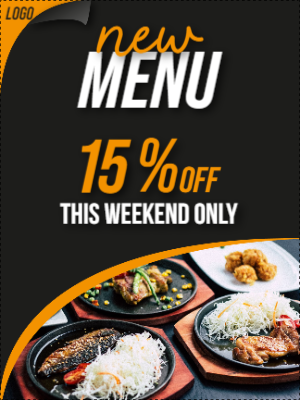 Custom Outdoor Yard Signs Multiple Sizes Weekend Menu