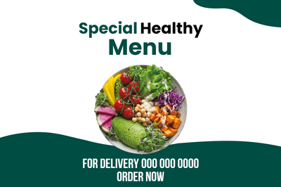 Custom Outdoor Yard Signs Multiple Sizes Special Healthy Menu