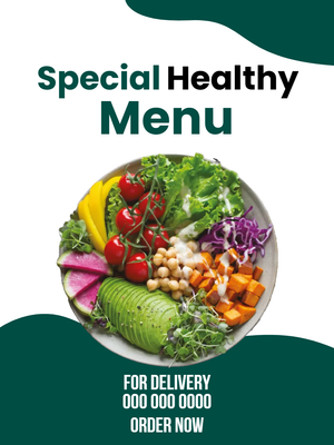 Custom Outdoor Yard Signs Multiple Sizes Special Healthy Menu