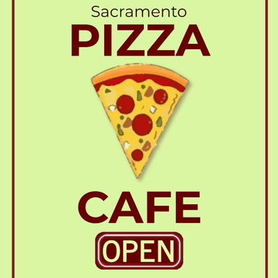 Custom Outdoor Yard Signs Multiple Sizes Pizza Cafe