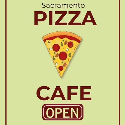 Custom Outdoor Yard Signs Multiple Sizes Pizza Cafe