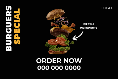 Custom Outdoor Yard Signs Multiple Sizes Burger Special