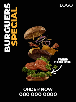 Custom Outdoor Yard Signs Multiple Sizes Burger Special