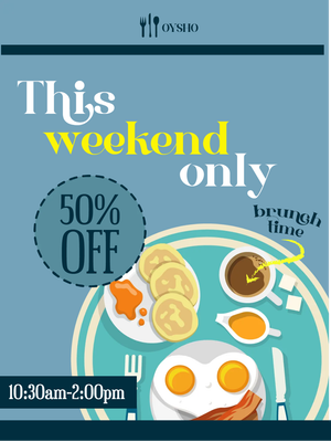 Custom Outdoor Yard Signs Multiple Sizes Brunch Time