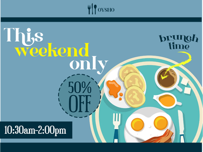 Custom Outdoor Yard Signs Multiple Sizes Brunch Time