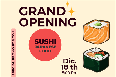 Custom Outdoor Yard Signs Multiple Sizes Sushi