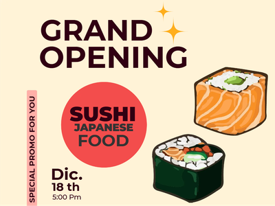 Custom Outdoor Yard Signs Multiple Sizes Sushi