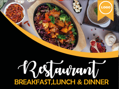 Custom Outdoor Yard Signs Multiple Sizes Breakfast Lunch Dinner