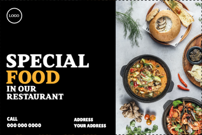 Custom Outdoor Yard Signs Multiple Sizes Special Food