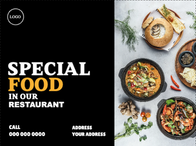Custom Outdoor Yard Signs Multiple Sizes Special Food