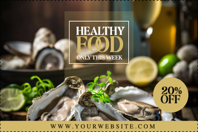 Custom Outdoor Yard Signs Multiple Sizes Healthy Food