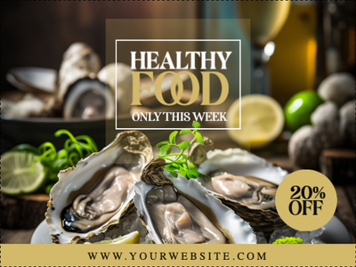 Custom Outdoor Yard Signs Multiple Sizes Healthy Food