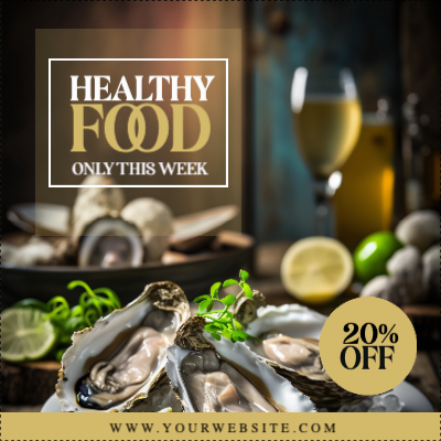 Custom Outdoor Yard Signs Multiple Sizes Healthy Food