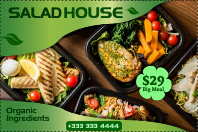 Custom Outdoor Yard Signs Multiple Sizes Salad House