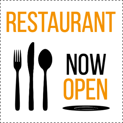 Custom Outdoor Yard Signs Multiple Sizes Restaurant Now Open