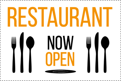 Custom Outdoor Yard Signs Multiple Sizes Restaurant Now Open
