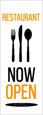 Custom Outdoor Yard Signs Multiple Sizes Restaurant Now Open