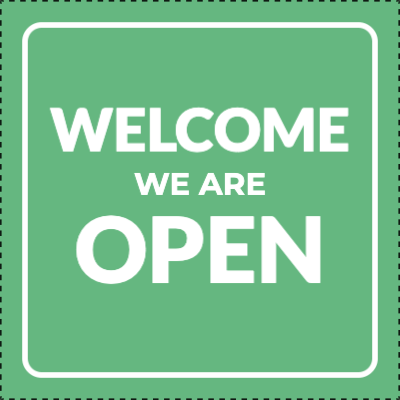 Custom Outdoor Yard Signs Multiple Sizes Welcome We Are Open