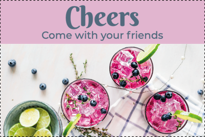 Custom Outdoor Yard Signs Multiple Sizes Cheers with Friends