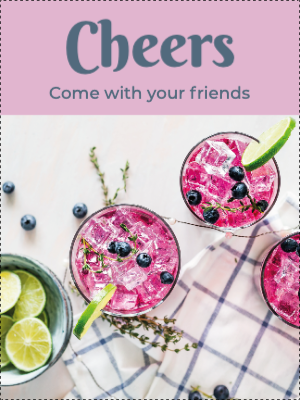 Custom Outdoor Yard Signs Multiple Sizes Cheers with Friends