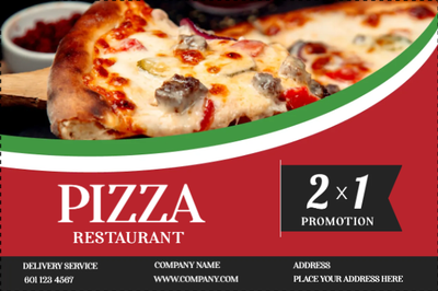 Custom Outdoor Yard Signs Multiple Sizes Pizza Restaurant