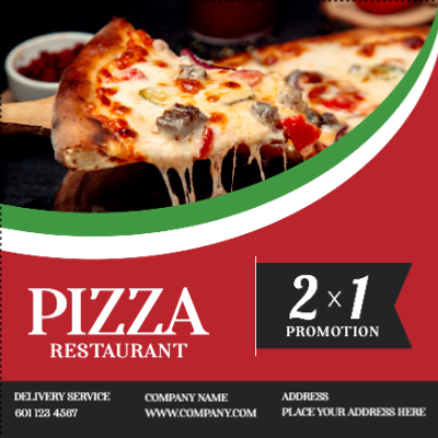 Custom Outdoor Yard Signs Multiple Sizes Pizza Restaurant