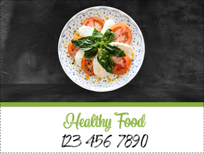 Custom Outdoor Yard Signs Multiple Sizes Food Healthy