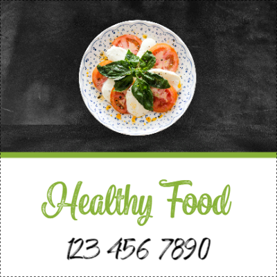 Custom Outdoor Yard Signs Multiple Sizes Food Healthy