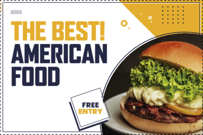 Custom Outdoor Yard Signs Multiple Sizes Best American Food
