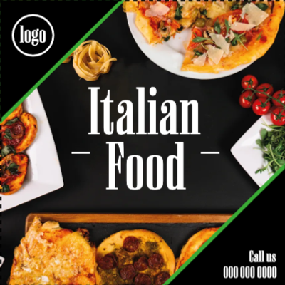 Custom Outdoor Yard Signs Multiple Sizes Italian Food