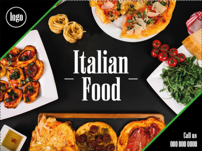 Custom Outdoor Yard Signs Multiple Sizes Italian Food