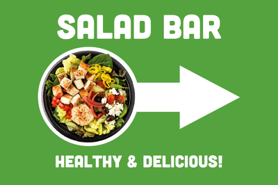 Custom Outdoor Yard Signs Multiple Sizes Salad Bar