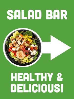 Custom Outdoor Yard Signs Multiple Sizes Salad Bar