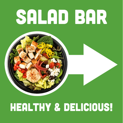 Custom Outdoor Yard Signs Multiple Sizes Salad Bar