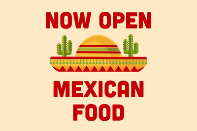 Custom Outdoor Yard Signs Multiple Sizes Mexican Food