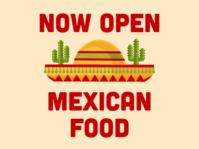 Custom Outdoor Yard Signs Multiple Sizes Mexican Food
