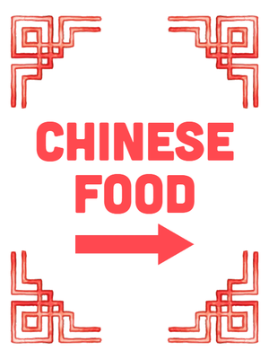 Custom Outdoor Yard Signs Multiple Sizes Chinese Food