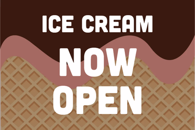 Custom Outdoor Yard Signs Multiple Sizes Ice Cream