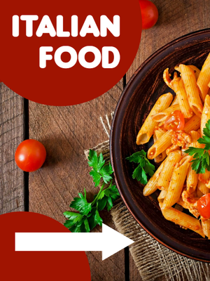 Custom Outdoor Yard Signs Multiple Sizes Italian Food