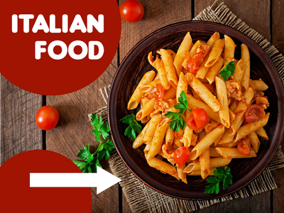 Custom Outdoor Yard Signs Multiple Sizes Italian Food