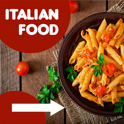 Custom Outdoor Yard Signs Multiple Sizes Italian Food