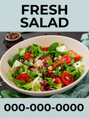Custom Outdoor Yard Signs Multiple Sizes Fresh Salad