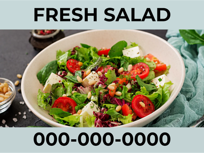 Custom Outdoor Yard Signs Multiple Sizes Fresh Salad